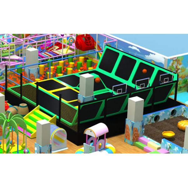 Indoor Trampoline For Kids , Trampoline With Enclosure Jumping Products For Children
