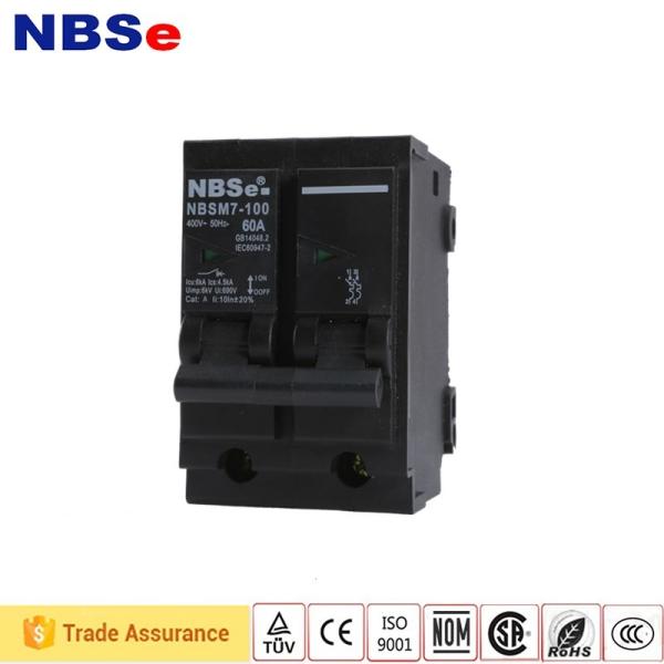 Buy IEC60947-2 High Breaking   Double Pole MCB Miniature Circuit Breaker at wholesale prices