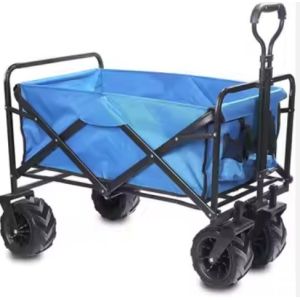 Convenient Camping Trolley Foldable Beach Wagon Carts
