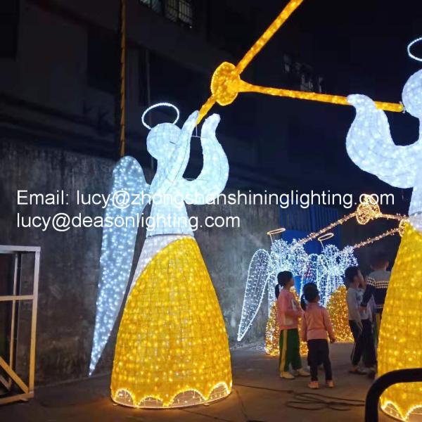 christmas lighted angel