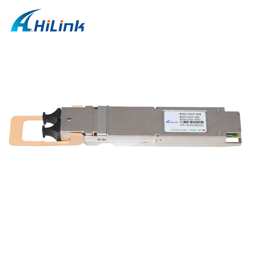 OSFP800 800G 2xSR4 Optical Transceiver 12V Fiber Optic Transceiver MPO Connector