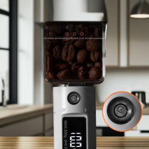 Electronic Spoon Scale with Stocked Feature Coffee Milk Frother Foamer Mixer