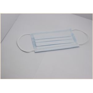 CE Standard Earloop Face Mask High Bacteria Filtration Fliud Resistant