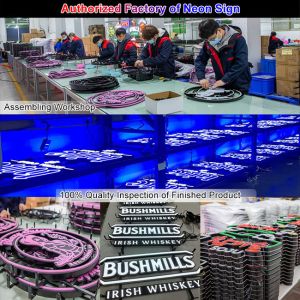 Satom Metal Backboard Illuminated China Custom Made Led Light Signs