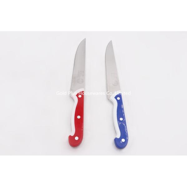 1.1mm Cooking knife with plastic handle stainless steel professional custom red chinese chef knife