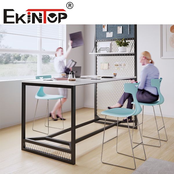 Ekintop Modern Office Furniture Leisure Metal Negotiation Meeting Conference Table