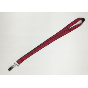 Advertisement Black Imprinted neck Silk Screen Lanyards with ID cards