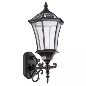 European Style Solar Pillar Lights Integrating Intelligent Illumination With