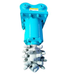 Blue 42CrMo Excavator Rock Grinder Attachment 1450mm Machine Height
