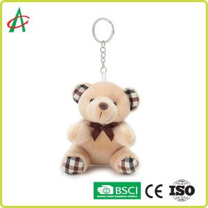 CPSIA Plush Small Teddy Bear Keyring 10cm Height