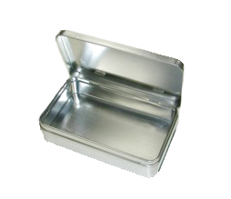 Offset Printing 4c Color Cigarette Square Tin Can 162x94x42mm