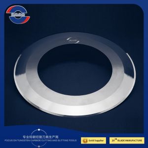 High Strength Tungsten Carbide Industrial Blades Circular Slitting Blade For