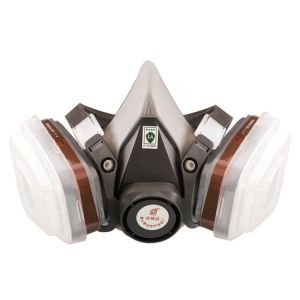China Reusable KN95 Half Face Gas Mask Dust Absorbing Respirator With Air Filtration on sale