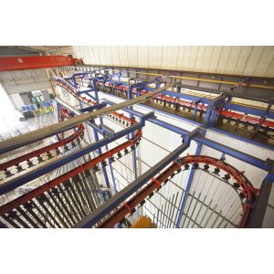 Quality LPG Heating System Famous Brand Burner Vertical Powder Coating Line Of Aluminium Alloy Profile Customized Voltage for sale