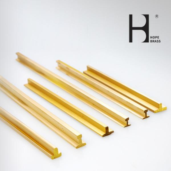 Buy Polishable Surface Brass L Profile , 55% Copper Architectural L Profile at wholesale prices