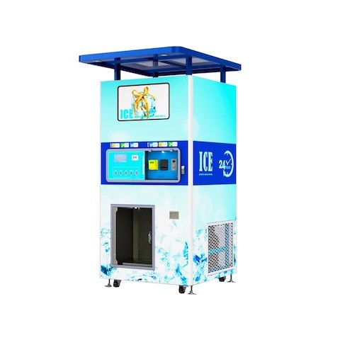 Outdoor Self Service Ice Vending Equipment With 900kg / 24H Capacity