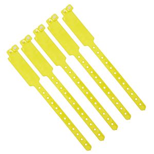 Soft Personalised Vinyl Wristbands , Snap Lock Vinyl ID Wristbands