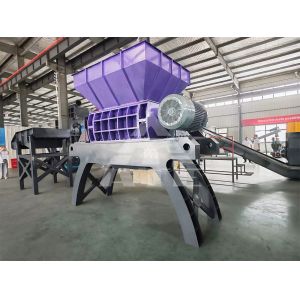 Waste Textile Shredder Machine Two Shaft Cloth Leather Fabric Shredder
