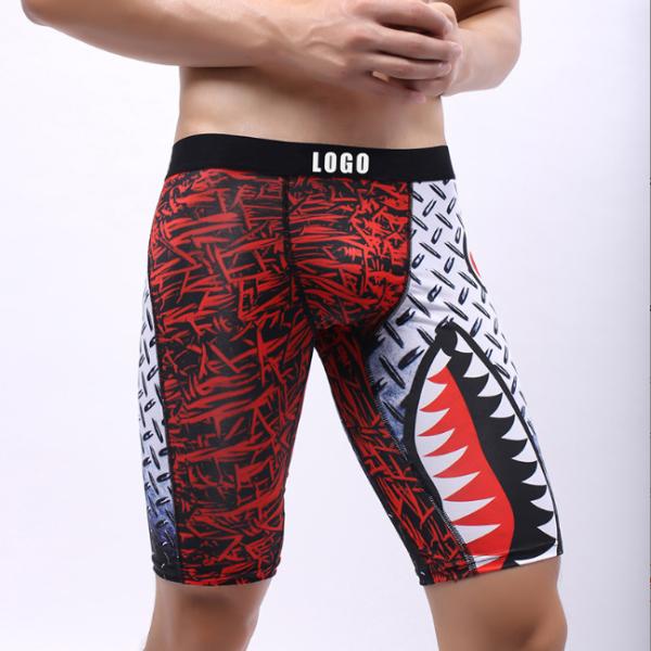 OEM Sustainable Mens Boxer Shorts Polyester Breathable Gym Briefs Underwear
