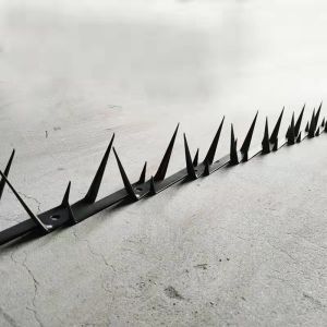 Single Razor Sharp Block Wall Security Spikes PVC Coated
