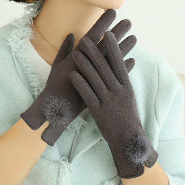 Buy Mittens Suede Lady Driving Gloves 23cmx16cm For Women Winter at wholesale prices