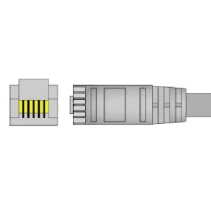 Compatible Spacelab 6P6C Monitor to PVB transducer IBP adapter cable