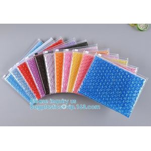 Slider Zipper Biodegradable Bubble Out Pouch Envelopes Protective Wrap Bags For