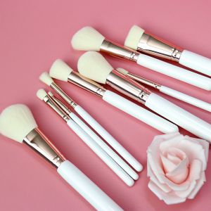 China 9PCS Exquisite Powder Foundation Brush High Glossy Ferrule With Bag on sale