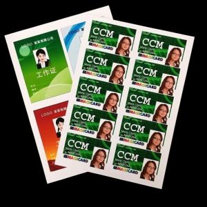 White Digital PVC Sheet 0.3mm A3 Size For Plastic Cards Production