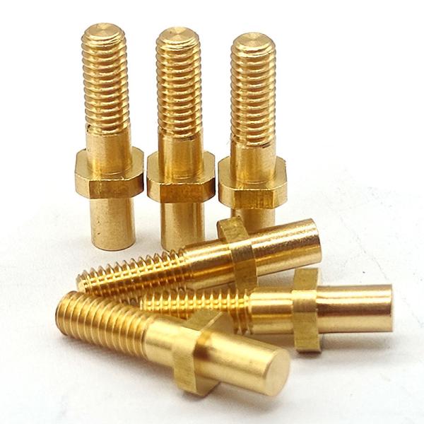 Buy Micro Custom Brass CNC Parts Polishing / Coating Brass Machine Screws at wholesale prices