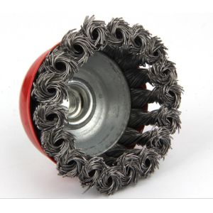 Abrasive Tools Twist Knot 65mm 100mm Crimped Wire Cup Brush