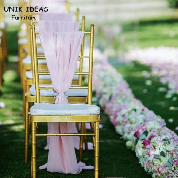 Buy Luxury Wedding Banquet Chairs Folding Chiavari Metal Tiffany 39x40x91cm at wholesale prices