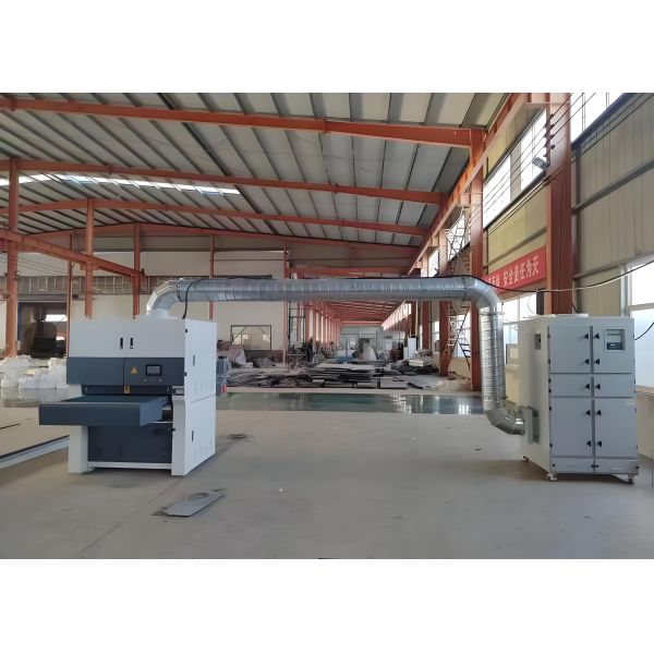 28KW Machine Power CNC Metal Plate Polishing Machine 2 Feed Motor