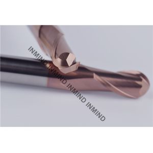 Milling Machine Tools Ball Nose Long End Mill Bits With TiSiN Coating Surface