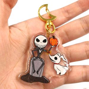 Customized Glitter Double sided Acrylic keychain Printing Epoxy Charm Keychain