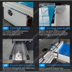 3200mm Max. Length Wood Plywood Cutting Sliding Table Saw for Furniture Panel