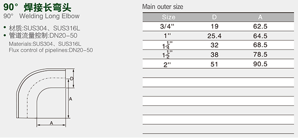 Silver Casting Stainless Steel Mirror Finish Seamless Pipe Long Radius Weld 90 Degree Elbow