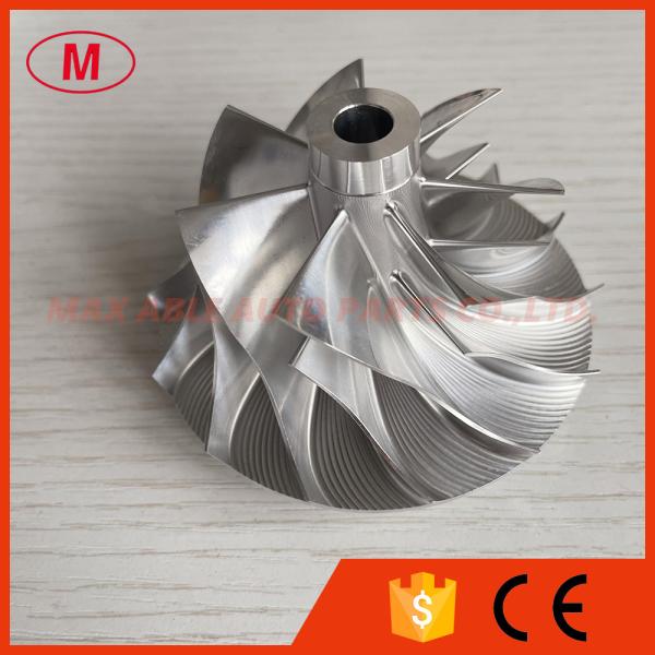 S00V111 173796 55.81/77.27mm 7+7 blades aluminum 2618/milling /billet compressor wheel for 173900