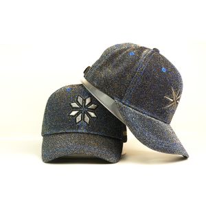 Embroidered Fitted Baseball Caps Curved Brim 100% Polyester Material