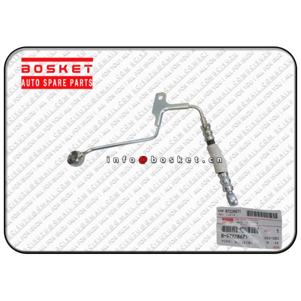 Buy ISUZU NPR Parts 4HE1 8-97228671-1 8972286711 Cylinder Block To Vacuum Pump Oil Pipe at wholesale prices