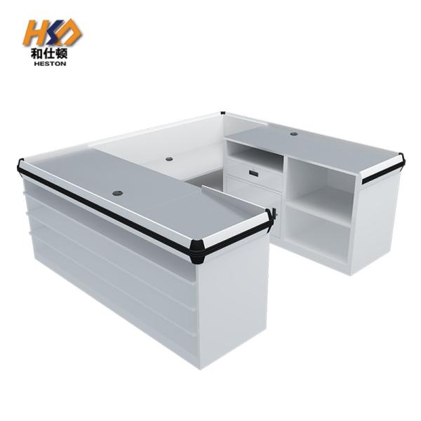 Modern Grocery Store POS Cashier Checkout Counter OEM / ODM