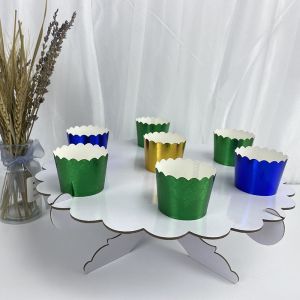 Embossed Aluminum Foil Round Baking Trays Cupcake Paper Cups