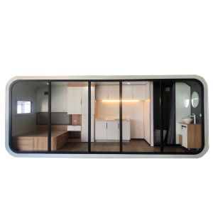 China Modern Style Single Apartment Glass Sunshine Room Apple Cabin on sale
