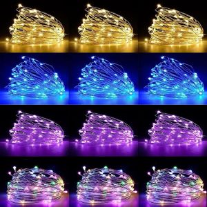 Multi Colored String Lights Waterproof 20 Led Firefly Starry Moon Lights For