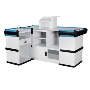 85CM 2000MM Supermarket Checkout Counter SS Retail Cash Register