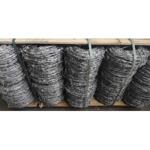 Quality Electro Galvanized Normal Twisted Barbed Wire Security 12# X14# For 20 KG/ROLL for sale