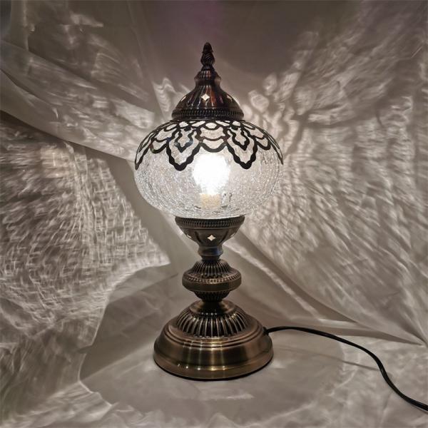 Newest E14 Hand-inlaid glass mosaic bedroom living room decorative Table Lamps(WH-VTB-11)