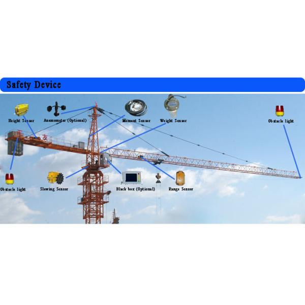 HYCM Stationary 6ton 50m Boom Hammerhead Tower Crane QTZ60(5012) for High Rise Building
