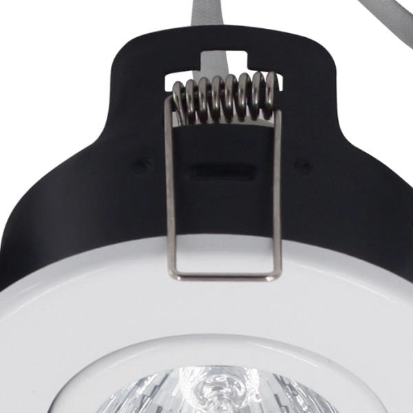 Tiltable Fire Rated GU10 Downlight Fixture 90 Minutes Fire Protection