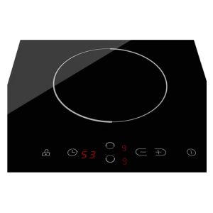 3KW Domino Kanger Glass Two Burner Digital Thin Induction Hob
